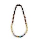 Amber teething necklace - Gemstone - White quartz